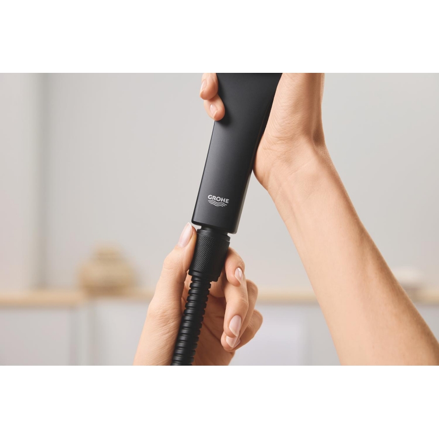 GROHE 27502KS1 - tušna cev VITALIOFLEX METAL LONG-LIFE 1500 mm črna