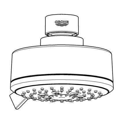 GROHE 27591001 - Glava prhe TEMPESTA COSMOPOLITAN 100 100 mm sijajni krom