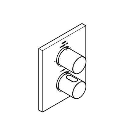 GROHE 27618000 - Termostatski pokrov GROHTHERM F sijajni krom