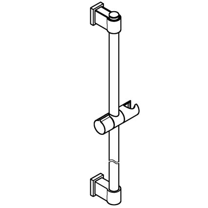 GROHE 27724001 - Palica za tuš VITALIO UNIVERSAL 600 mm sijajni krom