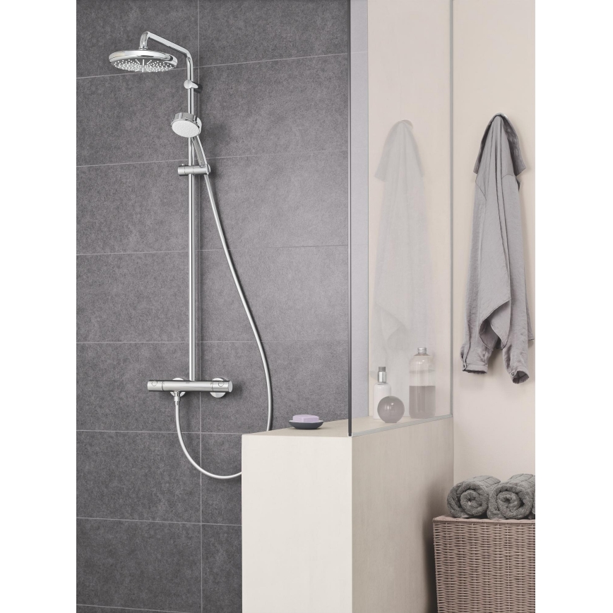 GROHE 27922001 - Tuš komplet s termostatsko armaturo TEMPESTA COSMOPOLITAN 210 sijajni krom