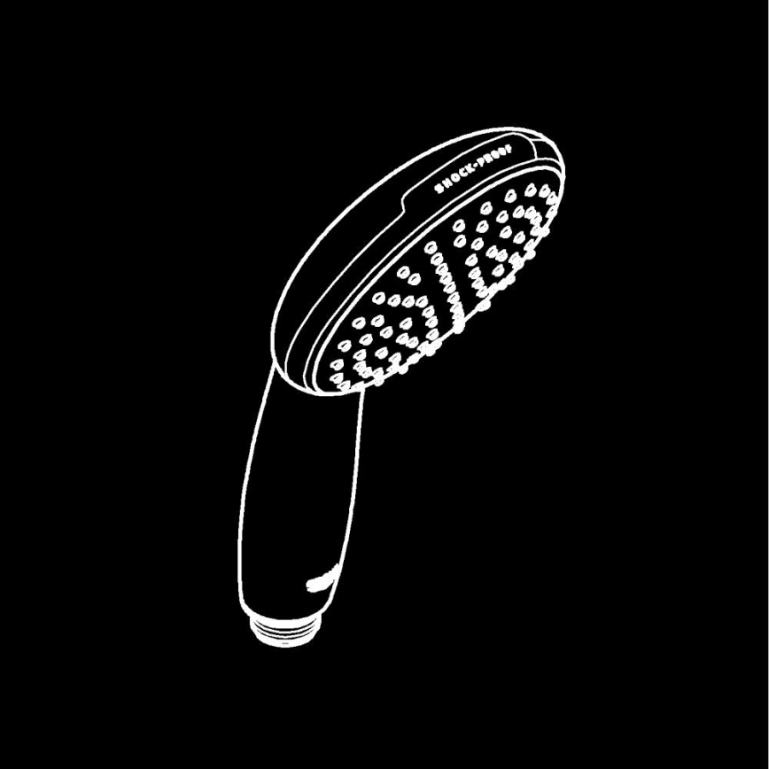 GROHE 27940001 - Ročna prha VITALIO START 110, sijajni krom