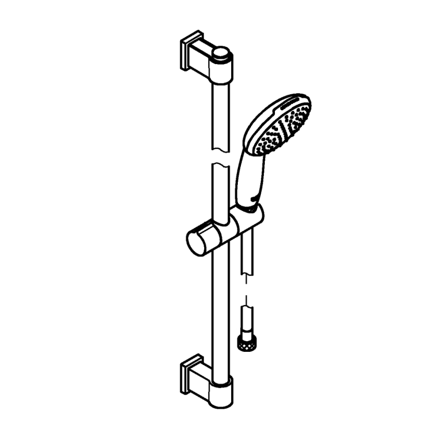 GROHE 27942001 - Tuš set VITALIO START 110 600 mm sijajni krom