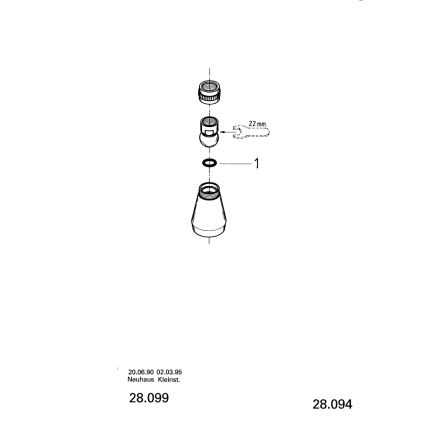 GROHE 28094000 - Glava tuša 50 mm, sijajni krom