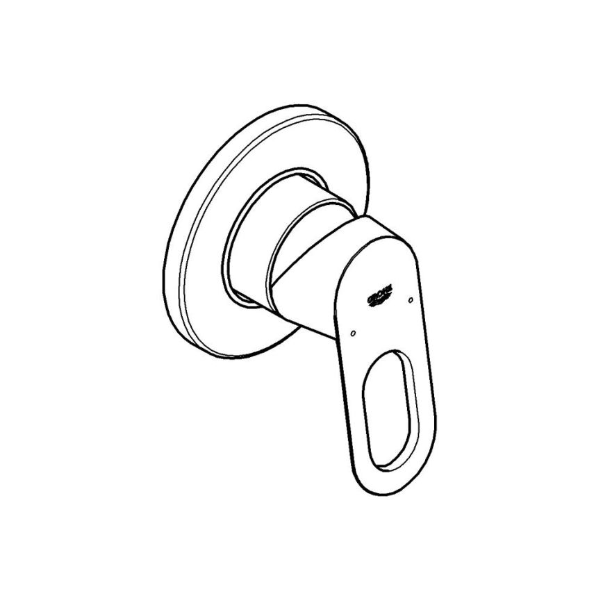 GROHE 29042000 - Tušna armatura BAULOOP sijajni krom