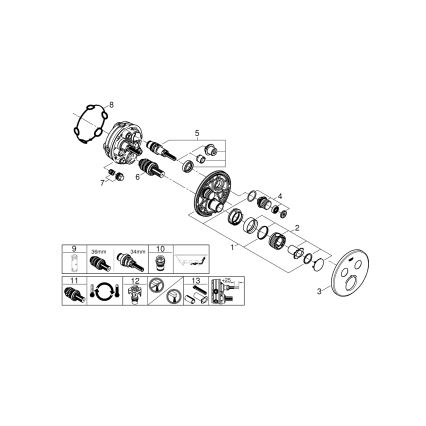 GROHE 29119000 - Termostat GROHTHERM SMARTCONTROL poliran krom