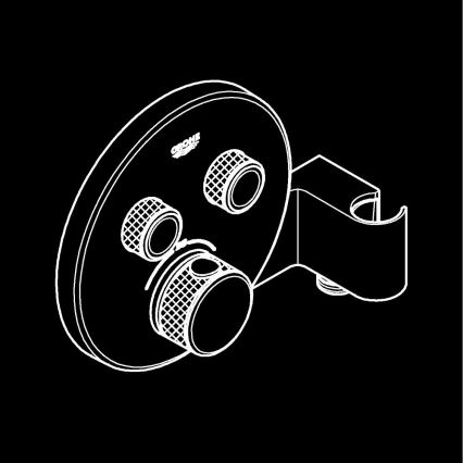 GROHE 29120000 - termostatski vgradni tuš mešalnik GROHTHERM SMARTCONTROL + kromirano držalo