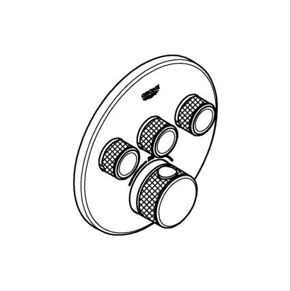 GROHE 29121GL0 - termostat GROHTHERM SMARTCONTROL v zlati barvi
