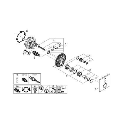 GROHE 29123000 - Termostatska tuš armatura GROHTHERM SMARTCONTROL, kromirana