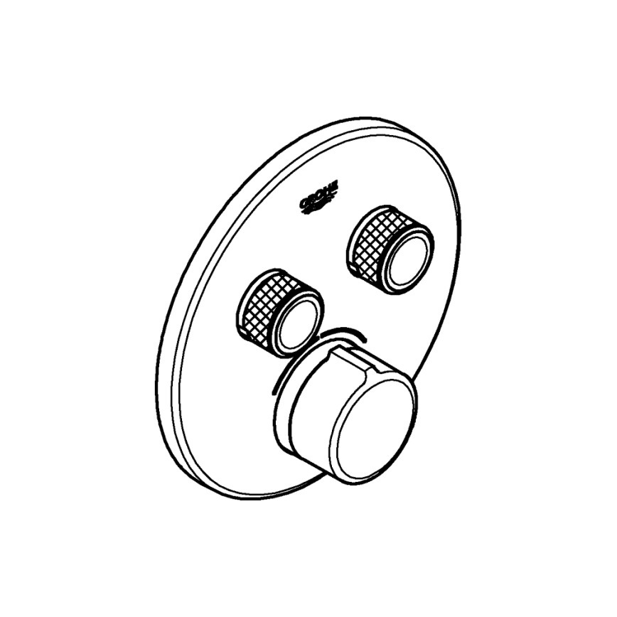 GROHE 29145000 - Pokrov za podometno baterijo SMARTCONTROL, sijajni krom