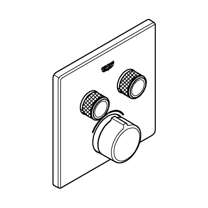 GROHE 29148000 - Pokrov za vgradno armaturo SMARTCONTROL, sijajni krom