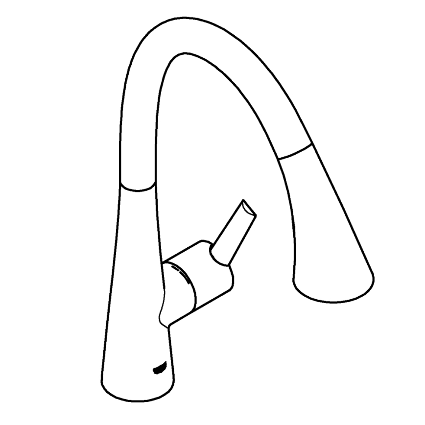 GROHE 30219002 - Elektronska kuhinjska pipa ZEDRA TOUCH, sijajni krom