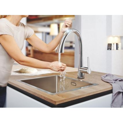 GROHE 30219002 - Elektronska kuhinjska pipa ZEDRA TOUCH, sijajni krom