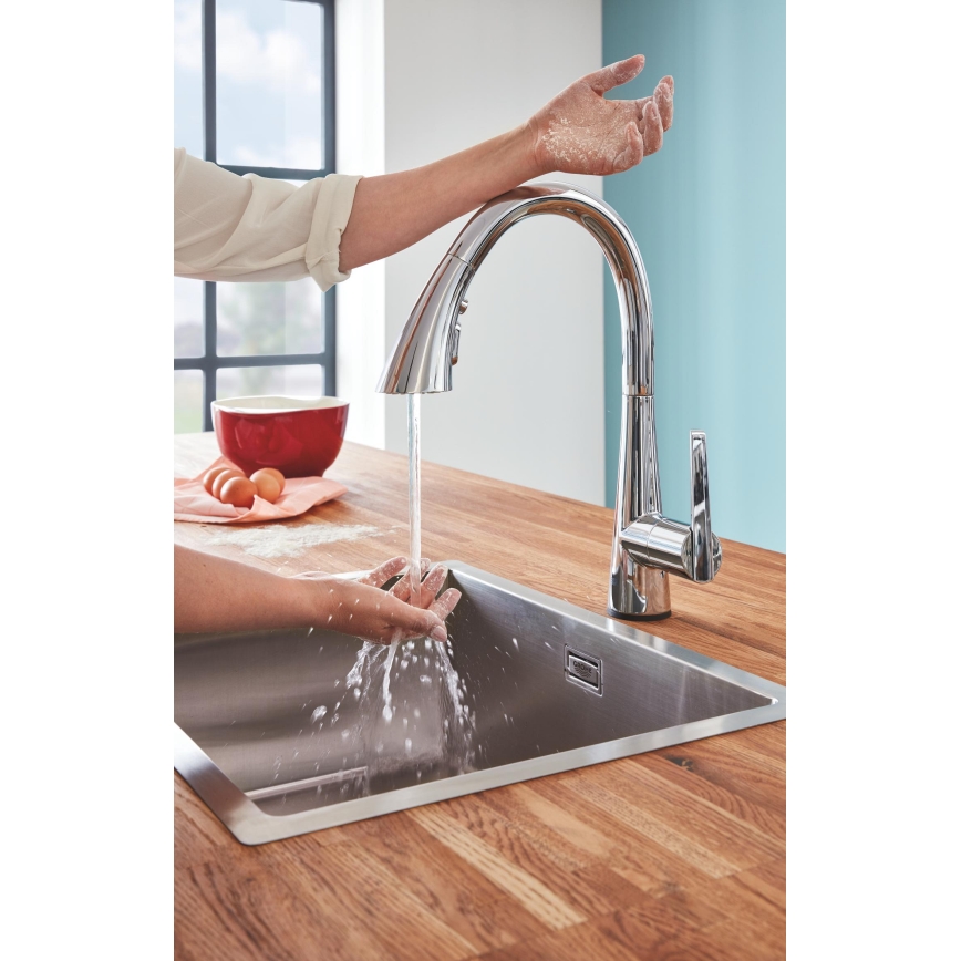 GROHE 30219002 - Elektronska kuhinjska pipa ZEDRA TOUCH, sijajni krom
