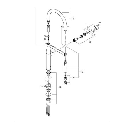 GROHE 30294A00 - Pomivalna armatura ESSENCE v grafitni barvi