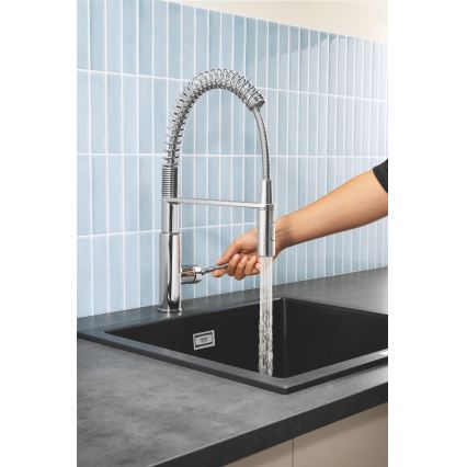 GROHE 30361000 - Pipa za pomivalno korito GET 455 mm, sijajni krom