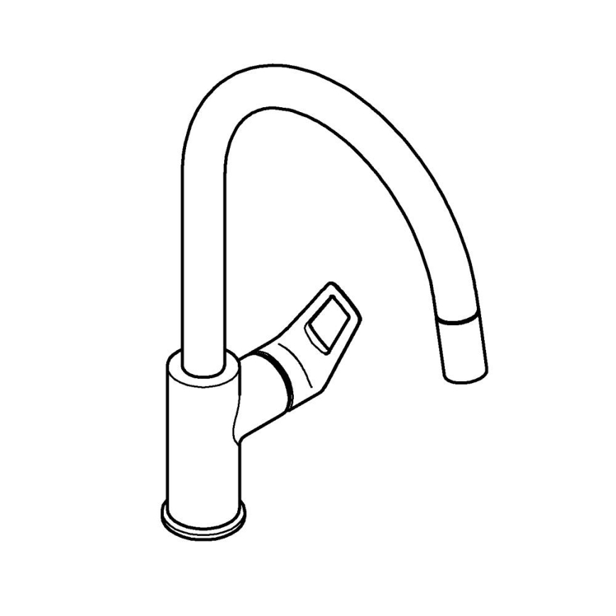 GROHE 30556000 - Kuhinjska pipa START LOOP 357 mm, poliran krom