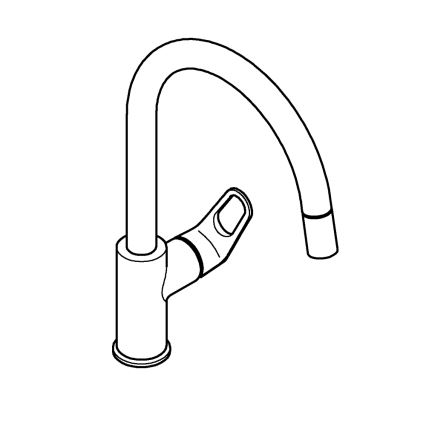 GROHE 30569000 - Kuhinjska armatura START FLOW 357 mm sijajni krom