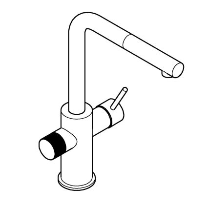 GROHE 30601000 - Kuhinjska pipa BLUE PURE A z izvlečno šobo, sijajni krom