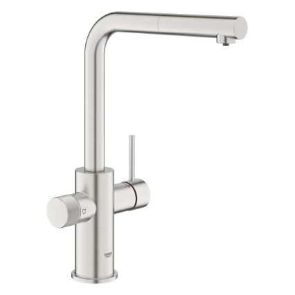 GROHE 30601DC0 - Kuhinjska armatura BLUE PURE z izvlečnim nastavkom iz nerjavečega jekla