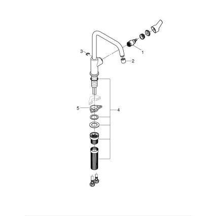GROHE 30630000 - Kuhinjska pipa START 311 mm sijajni krom