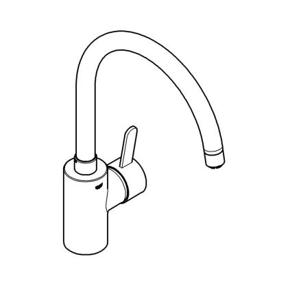 GROHE 31180000 - Kuhinjska pipa EUROSMART COSMOPOLITAN, sijajni krom