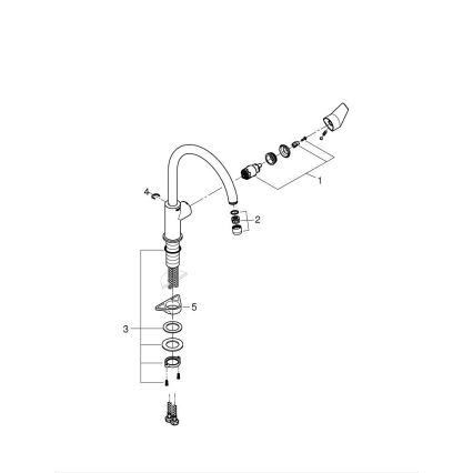 GROHE 31233001 - Kuhinjska armatura START sijajni krom