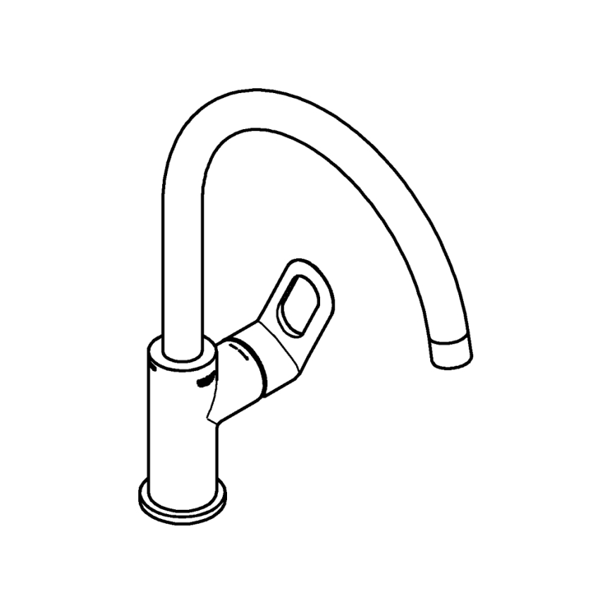 GROHE 31368000 - Kuhinjska pipa BAULOOP 332 mm, sijajni krom