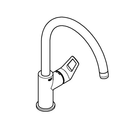 GROHE 31368001 - Kuhinjska armatura BAULOOP sijajni krom