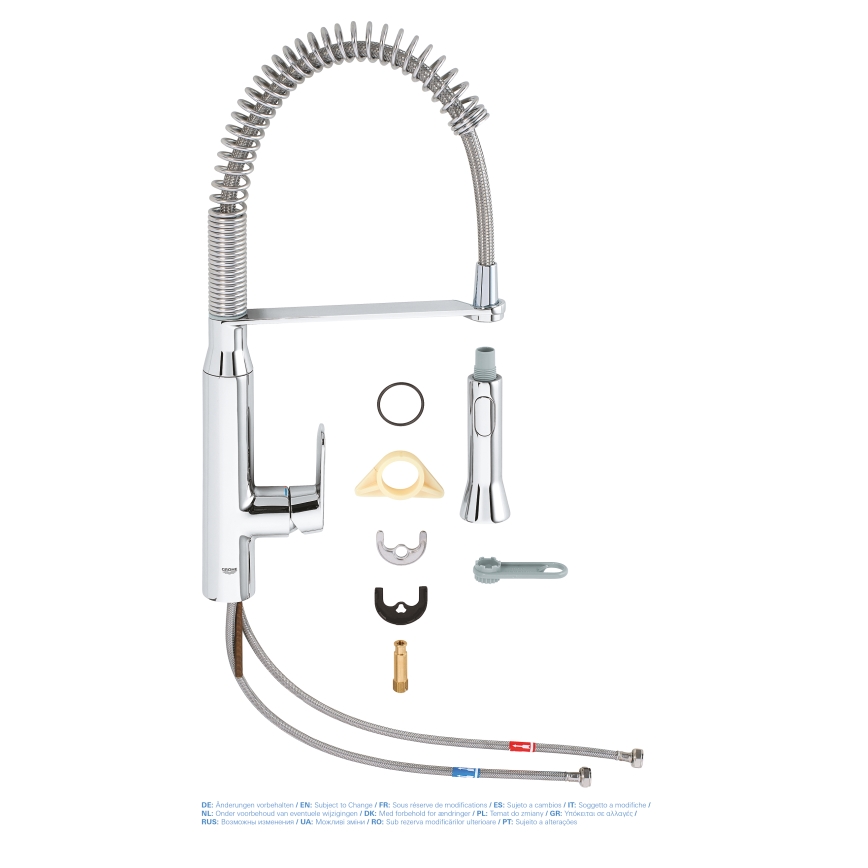 GROHE 31379000 - Pomivalna pipa K7 G12” v sijajnem kromu