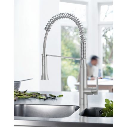 GROHE 31379DC0 - Pipa za pomivalno korito K7, nerjaveče jeklo