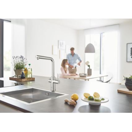 GROHE 31454001 - Kuhinjska armatura BLUE HOME, L-izliv, poliran krom
