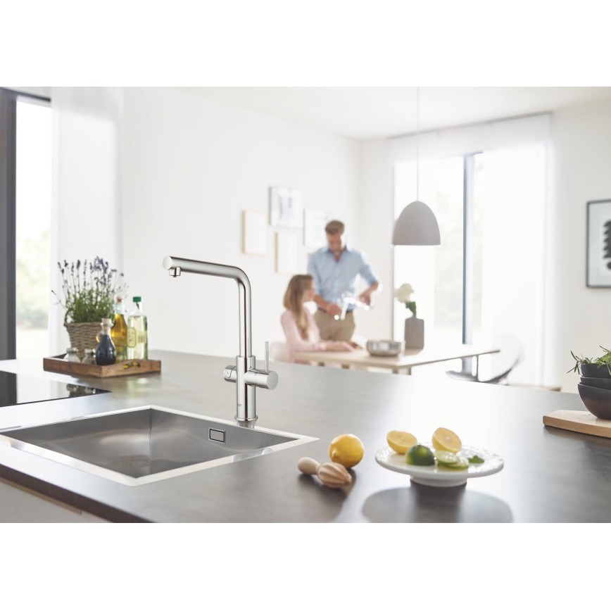 GROHE 31454001 - Kuhinjska armatura BLUE HOME, L-izliv, poliran krom