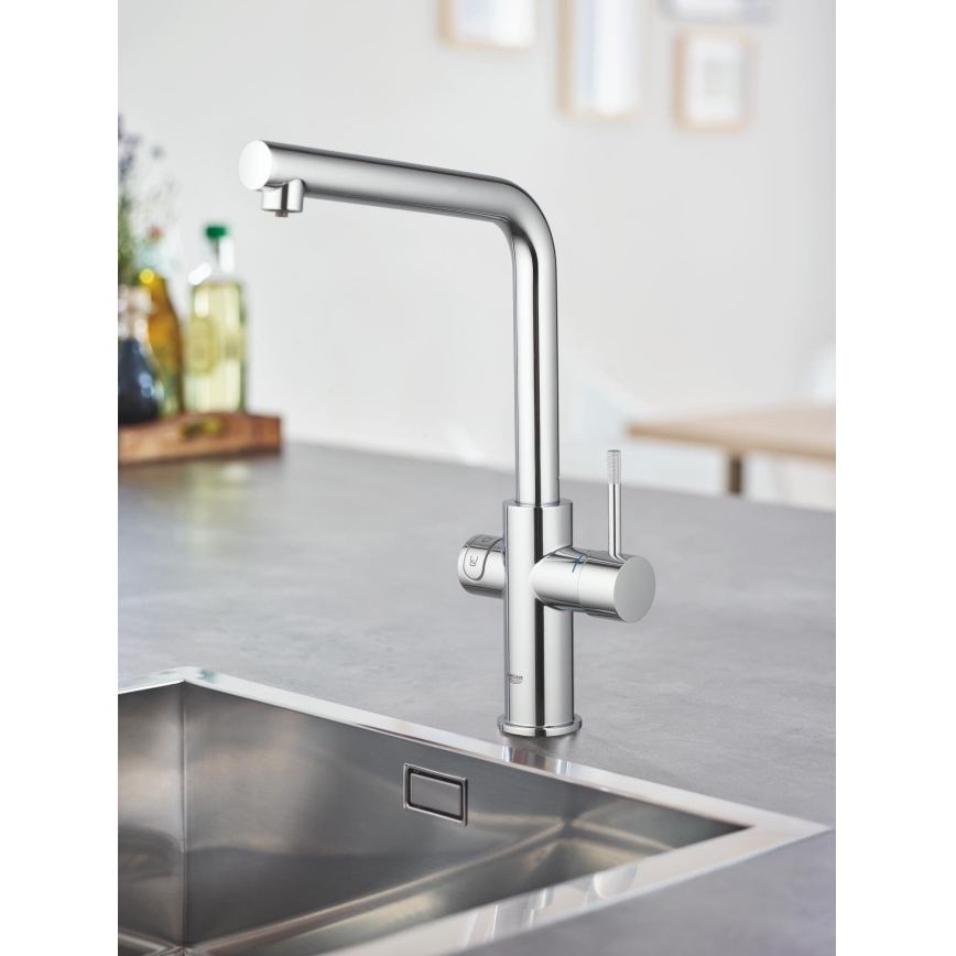 GROHE 31454001 - Kuhinjska armatura BLUE HOME, L-izliv, poliran krom