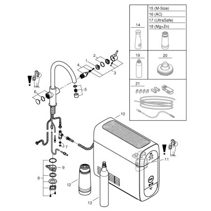 GROHE 31455001 - Kuhinjska pipa BLUE HOME, sijajni krom