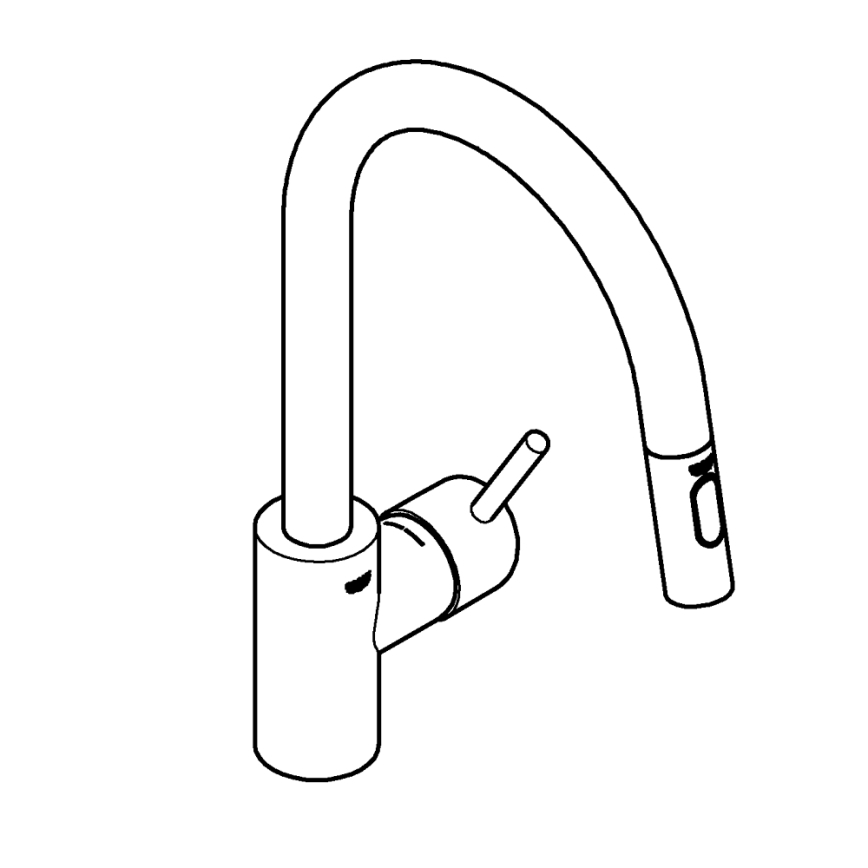 GROHE 31483002 - Kuhinjska armatura CONCETTO, sijajni krom