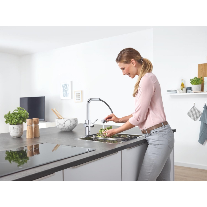 GROHE 31539000 - Kuhinjska armatura BLUE HOME, L-izliv, sijajni krom