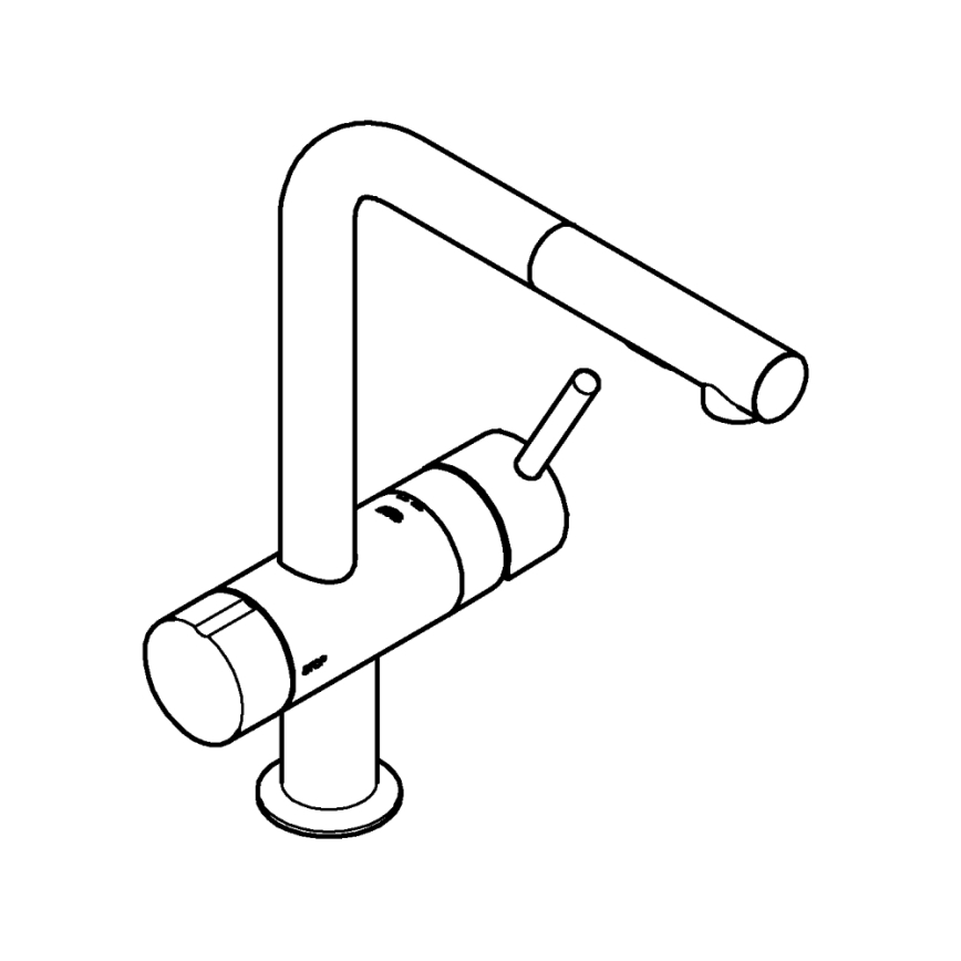GROHE 31558GN0 - Kuhinjska pipa A, zlata