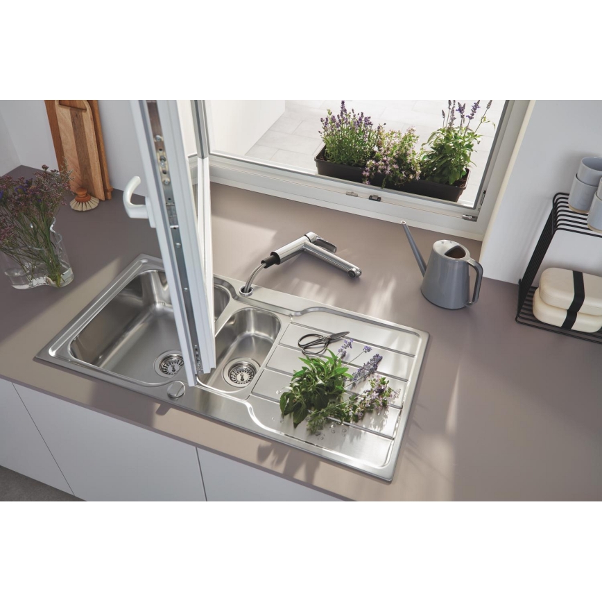 GROHE 31572SD1 - Pomivalno korito K500 1000 × 500 mm iz nerjavečega jekla