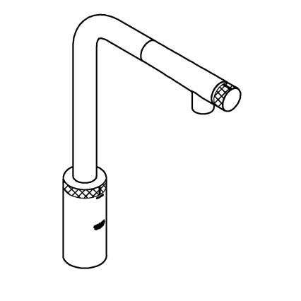 GROHE 31613000 - Kuhinjska armatura A SmartControl, 314 mm, sijajni krom