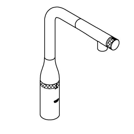 GROHE 31615000 - Kuhinjska pipa ESSENCE SMARTCONTROL 366 mm sijajni krom