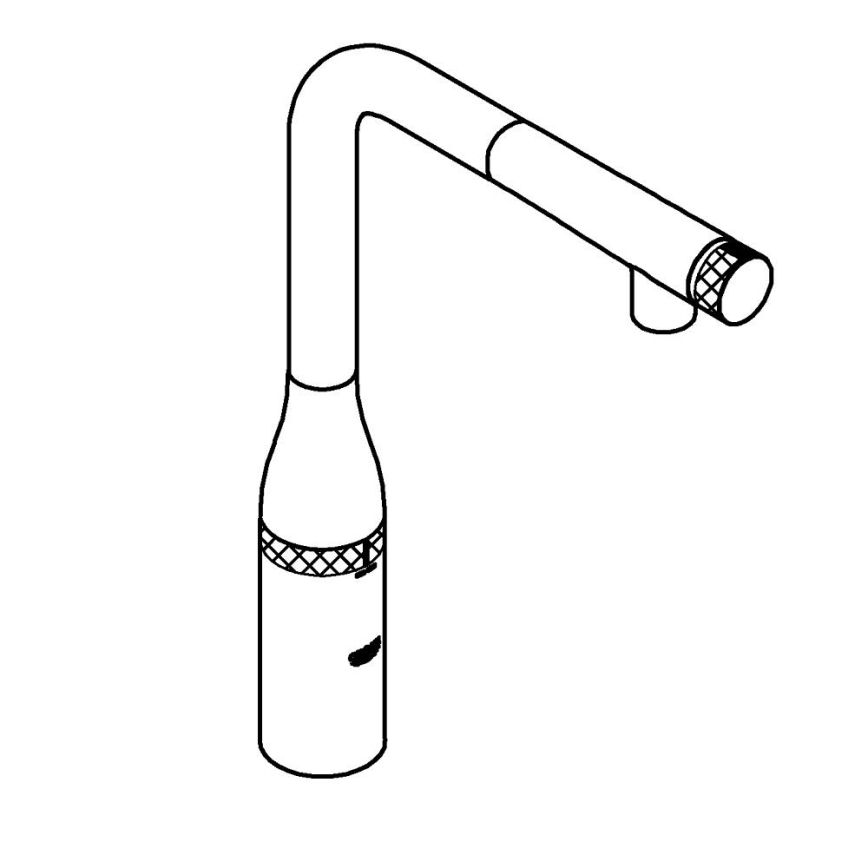 GROHE 31615000 - Kuhinjska pipa ESSENCE SMARTCONTROL 366 mm sijajni krom