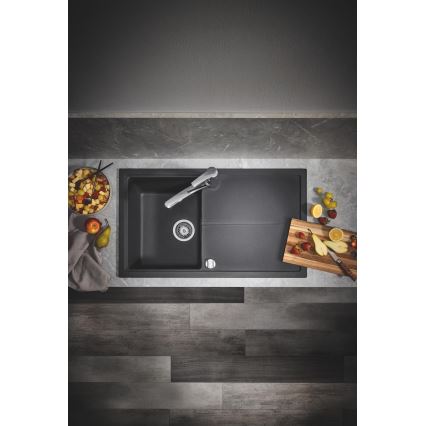 GROHE 31640AP0 - Kompozitno pomivalno korito K400 860 × 500 mm, črne barve