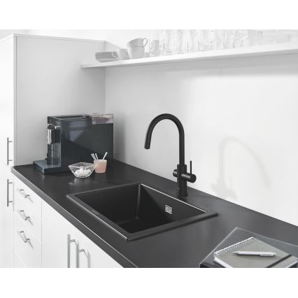 GROHE 31655AP0 - Pomivalno korito K700U 610 × 460 mm črni kamen/črna
