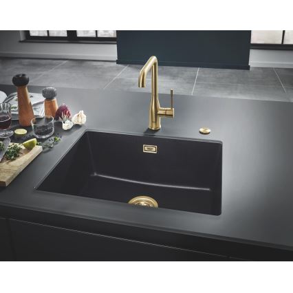 GROHE 31655AP0 - Pomivalno korito K700U 610 × 460 mm črni kamen/črna