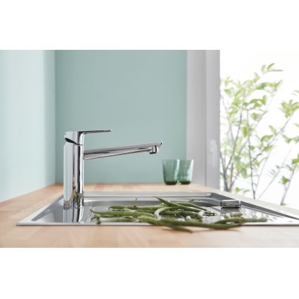 GROHE 31693000 - Mešalna pipa za pomivalno korito BAUEDGE 193 mm poliran krom