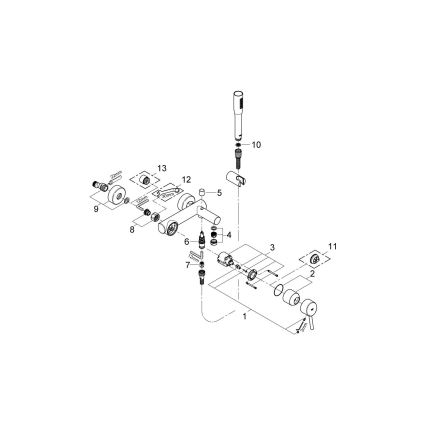 GROHE 32212001 - Komplet za kad s pipo CONCETTO, sijajni krom