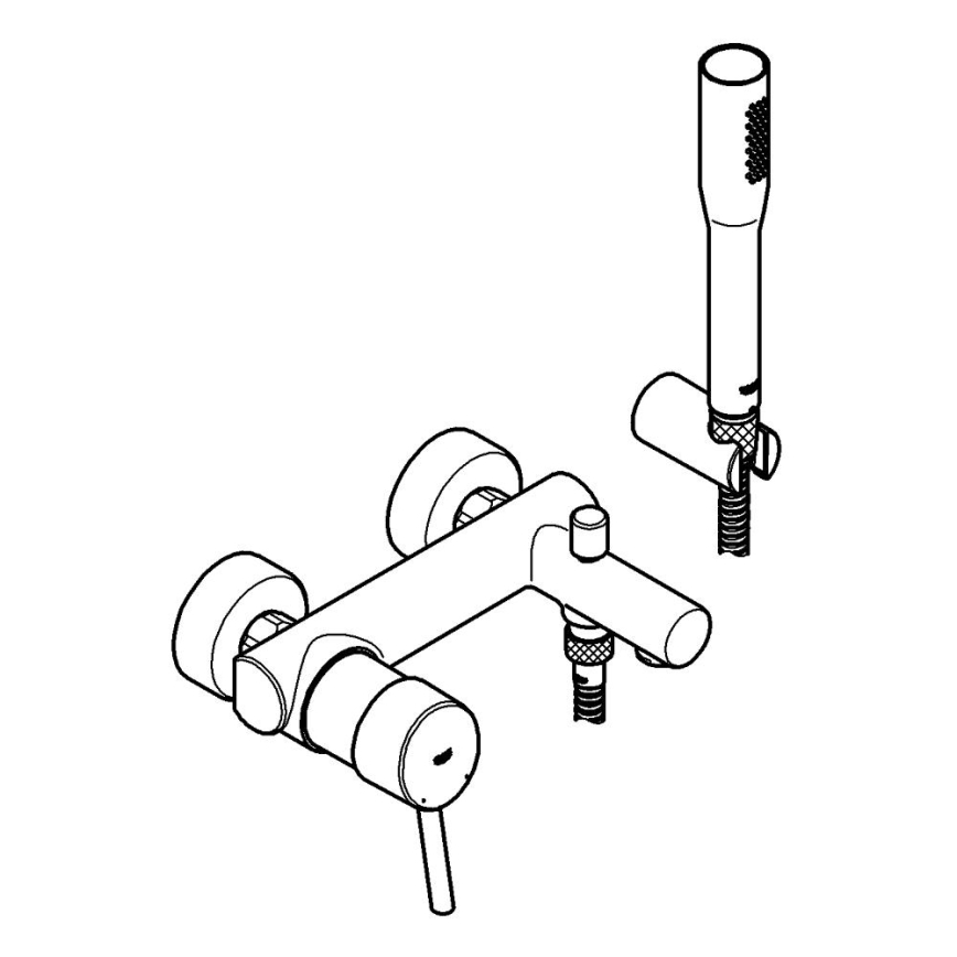 GROHE 32212001 - Komplet za kad s pipo CONCETTO, sijajni krom