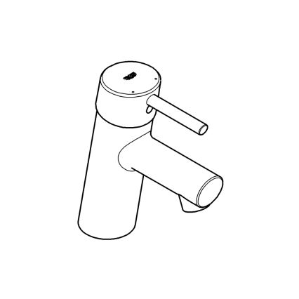 GROHE 3224010E - Pipa za umivalnik CONCETTO DN 15, sijajni krom