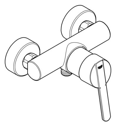 GROHE 32270000 - tuš baterija FEEL DN 15 sijajni krom